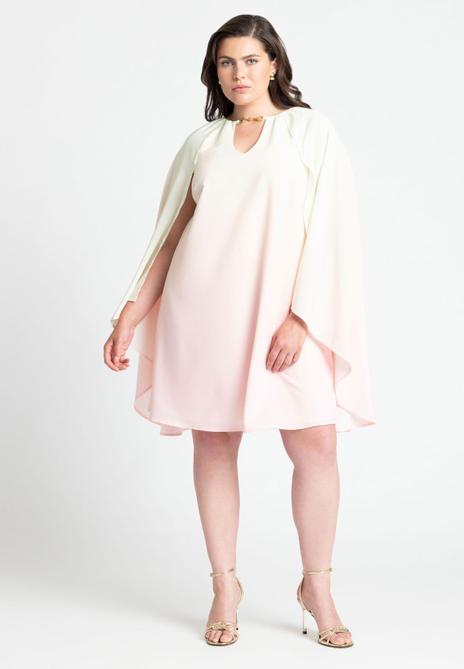 Ombre Mini Cape Dress image number 0