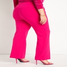 Pop Color Pleated Flare Leg Trouser image number null