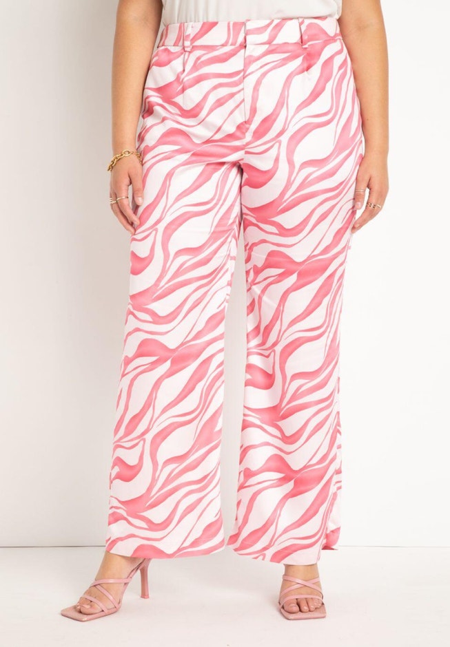 Zebra Print Trousers image number null