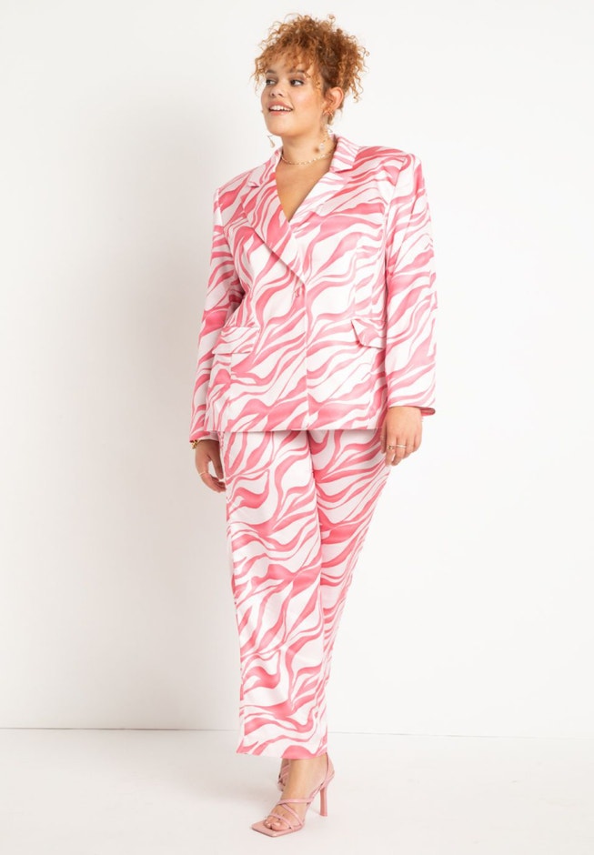 Zebra Print Trousers image number null