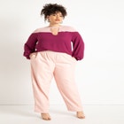 Faux Leather Pull On Pant image number null