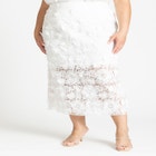 Textural Lace Midi Skirt image number null