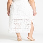 Textural Lace Midi Skirt image number null