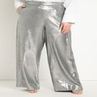 Metallic Wide Leg Pant image number null