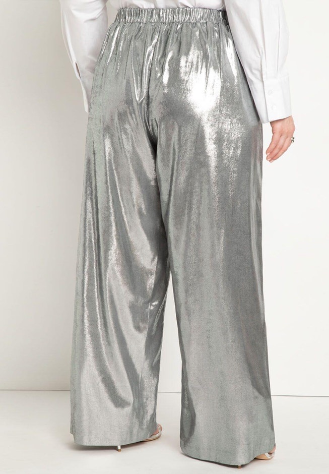 Metallic Wide Leg Pant image number 3