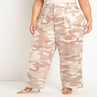 Printed Sequin Wide Leg Pant image number null
