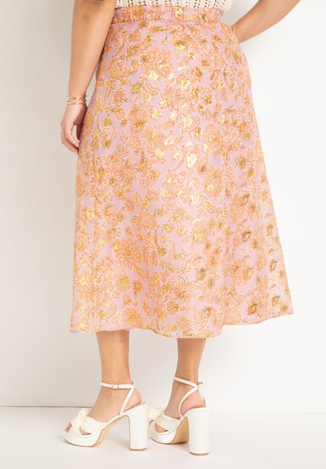 Jacquard A-Line Skirt image number null