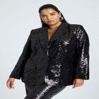 Boxy Sequin Blazer image number null