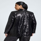 Boxy Sequin Blazer image number null