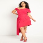 Asymmetrical Pleated Skirt image number null