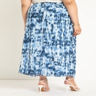 Faux Wrap Maxi Skirt image number null