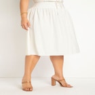 Lace Up Waist Midi Skirt image number null