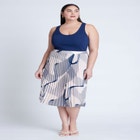 Pleated Midi Skirt image number null