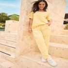 7-Day Straight-Leg Elastic-Waist Stretchy Knit Pant image number null