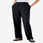 7-Day Straight-Leg Elastic-Waist Stretchy Knit Pant image number null