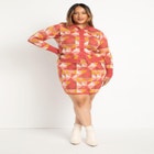 Intarsia Sweater Mini Skirt image number null