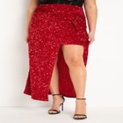Twist Detail Sequin Maxi Skirt image number null