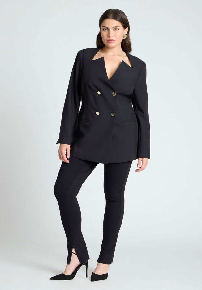 Cutaway Neckline Blazer image number 2