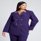 Cutaway Neckline Blazer image number null