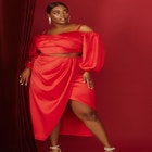 Maxi Skirt With Slit image number null