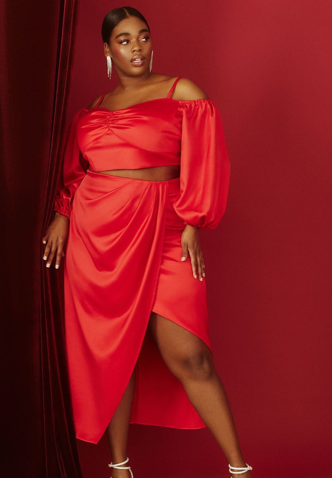 Maxi Skirt With Slit image number null