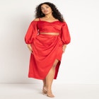 Maxi Skirt With Slit image number null