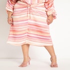 Ruched Midi Skirt image number null