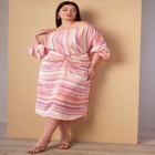 Ruched Midi Skirt image number null