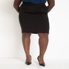 The 365 Suit Twist Detail Pencil Skirt image number null