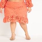 Eyelet Midi Skirt image number null