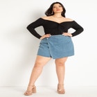 Denim Skort image number null