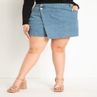 Denim Skort image number null