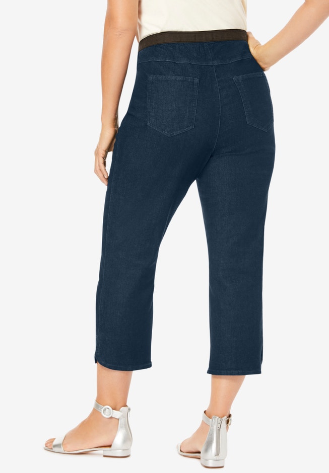 Stretch Denim Crop Jeggings image number 1