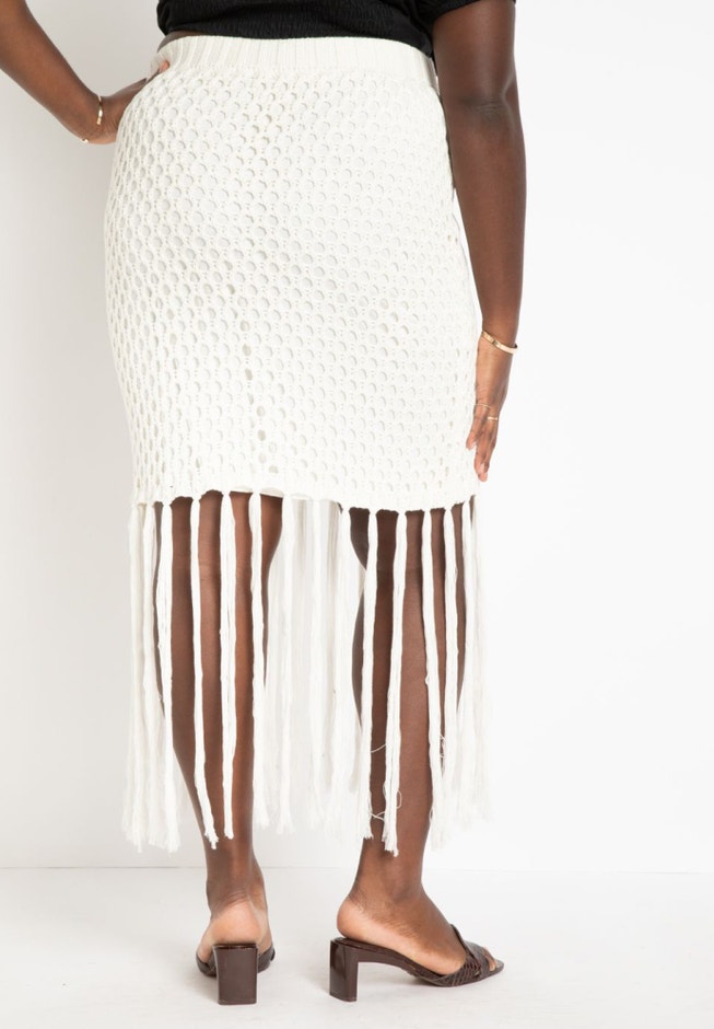 Netted Maxi Skirt image number null