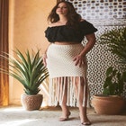 Netted Maxi Skirt image number null