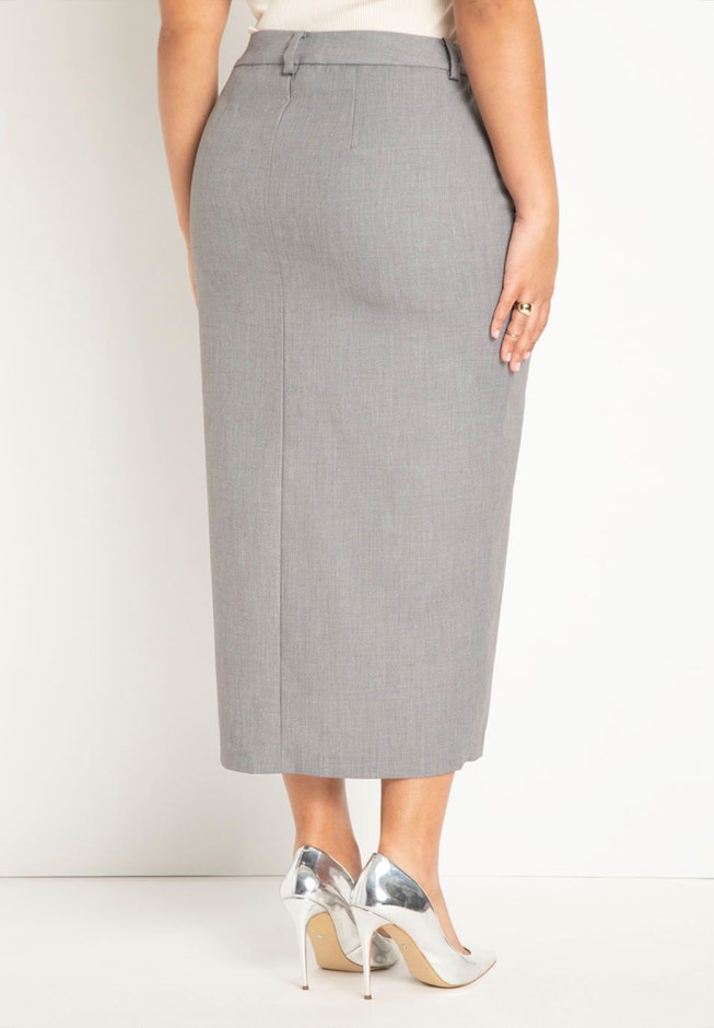 Front Slit Maxi Skirt image number null