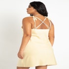 Satin Mini Cowl Neck Slip Dress image number null