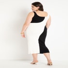 Colorblocked Knitted Tank Dress image number null