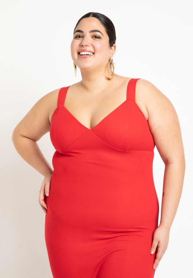 Ribbed Midi Dress image number null