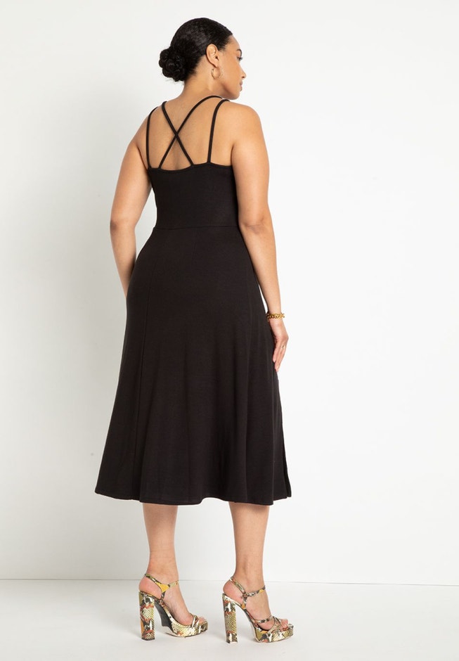 Knit Dress With Slit image number 2