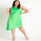 One Shoulder Bias Cut Dress image number null