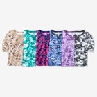 7-Day Three-Quarter Sleeve Grommet Notch Tunic image number null