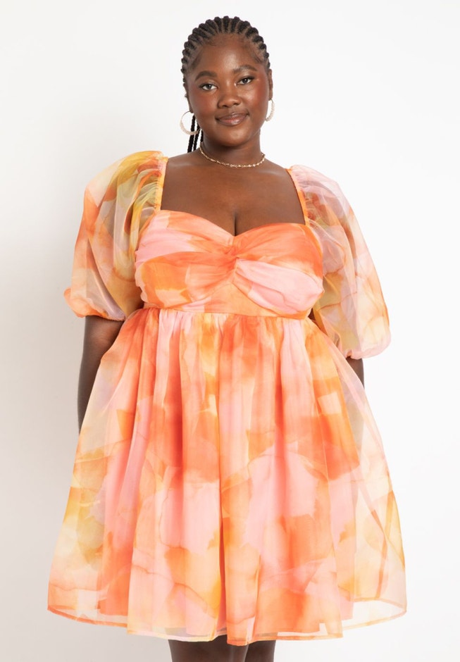 Twist Bodice Mini Dress image number 1