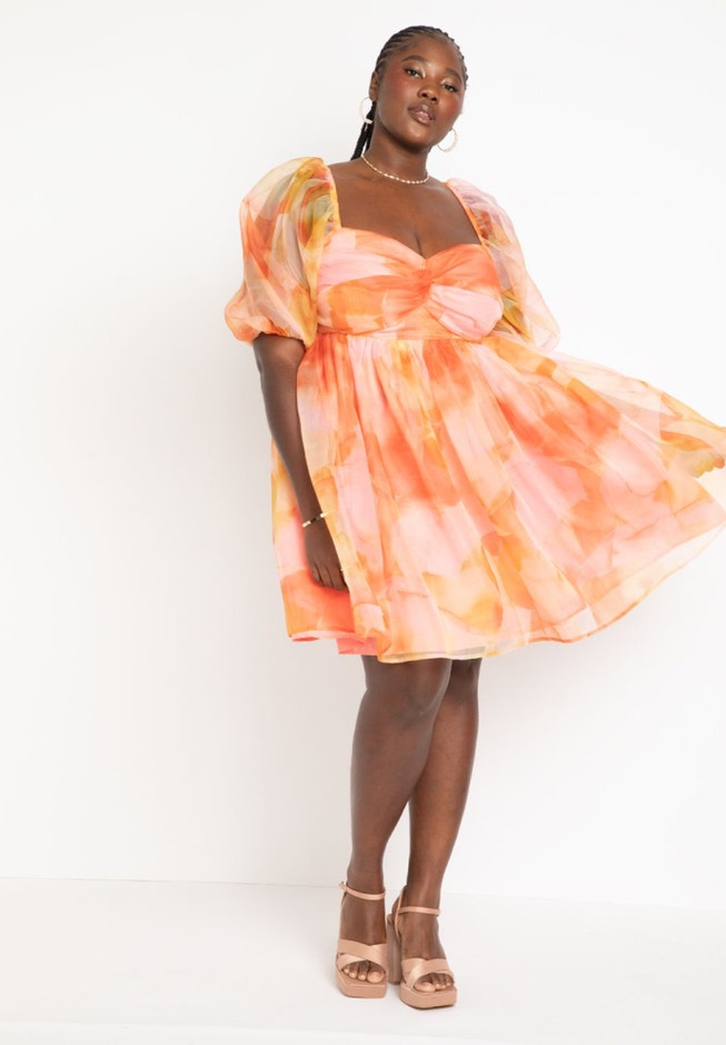 Twist Bodice Mini Dress image number 0