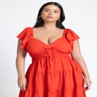 Ruffled Tiered Maxi Dress image number null