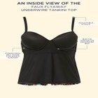 Faux Flyaway Underwire Tankini Top image number null