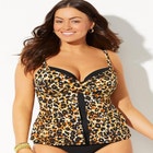 Faux Flyaway Underwire Tankini Top image number null