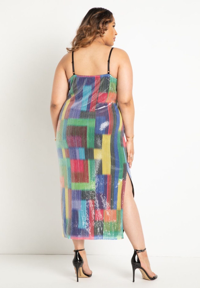 plus size sequin slip dress Plus Size Sequin Lingerie Slip Dress