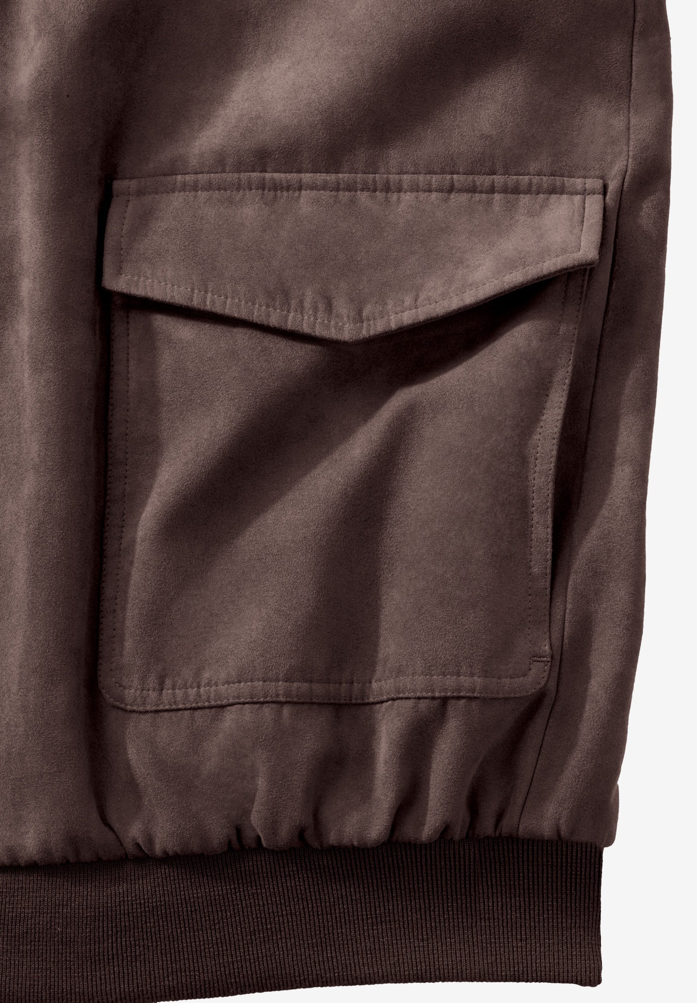 Microsuede Bomber Jacket image number 3