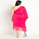 One Shoulder Fringe Dress image number null